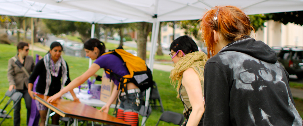 Volunteers at Trans March