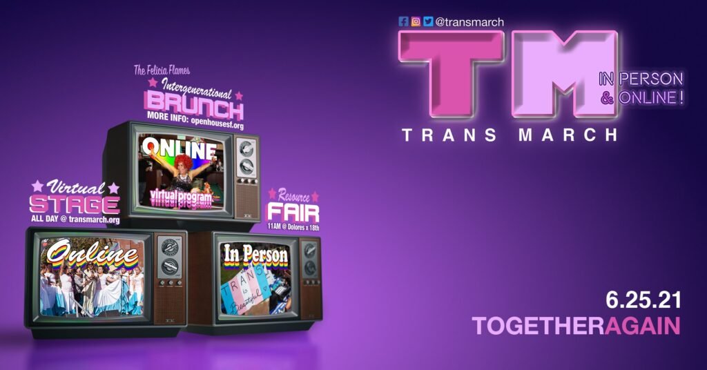 3 old tvs stacked in a pyramid shape on a purple background, each with text above and an image on screen. Text on TVs and to the right about events as described on this page.